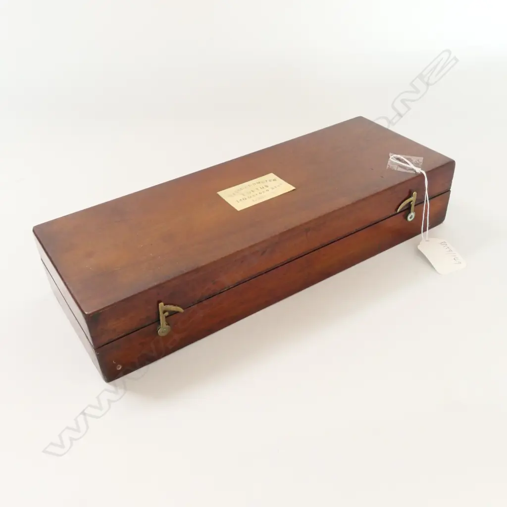 CASED LOFTUS SACCHAROMETER, c.1880, THERMOMETER BROKEN. Image 1++